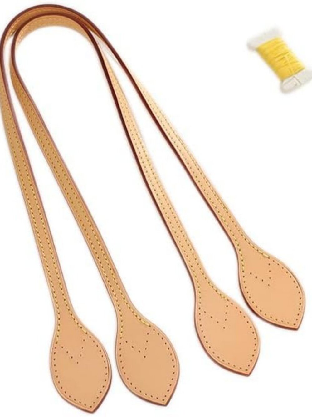 Vachetta Leather Replacement Straps for Tote Bags - Fits Neverfull PM & MM